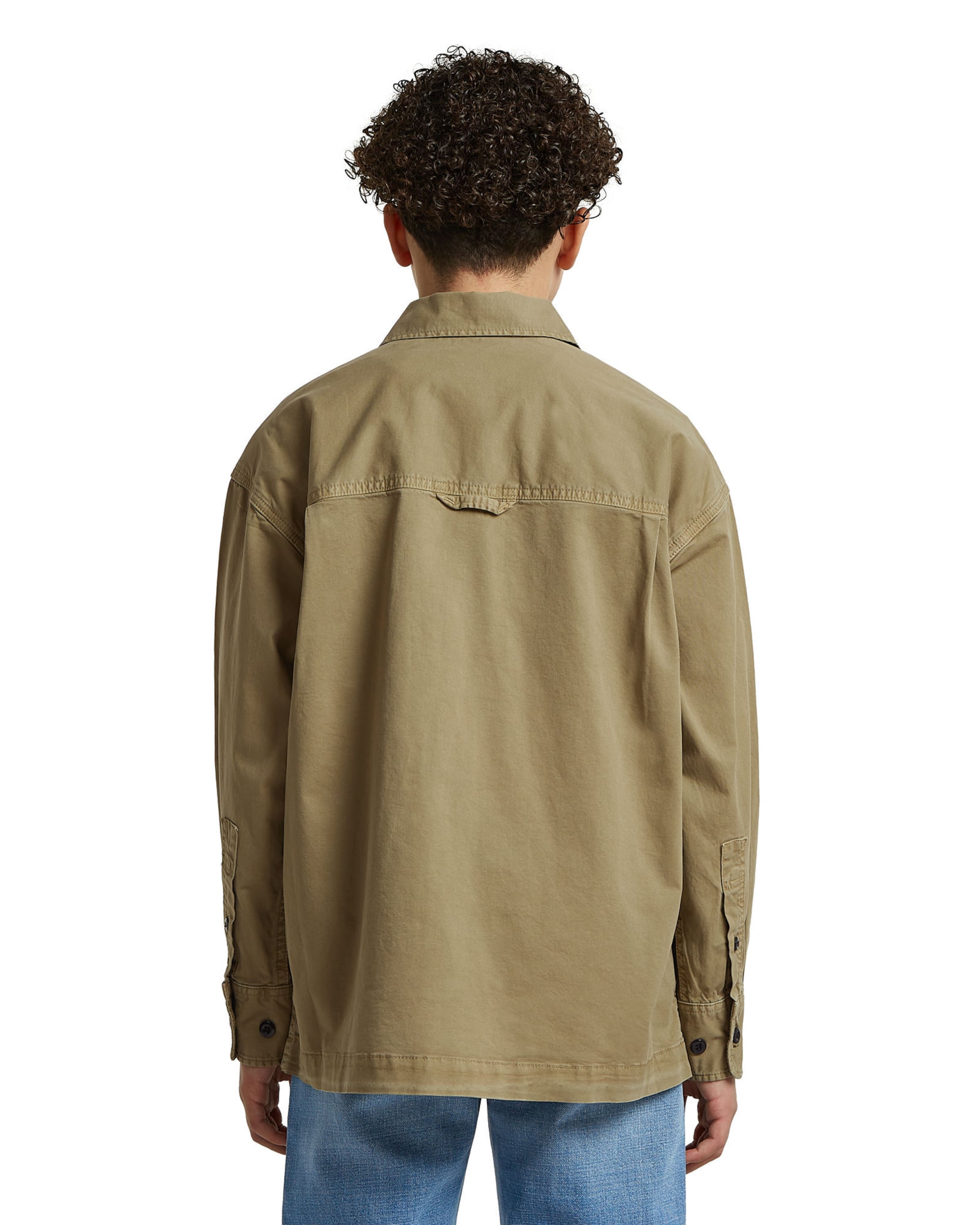 G-STAR Comfort fit Overhemd 'Boys Boxy Fit Shirt' in Groen