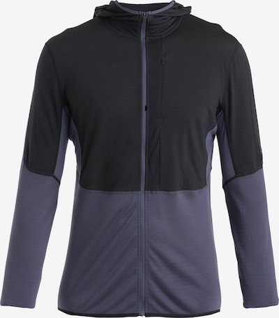 ICEBREAKER Veste en polaire fonctionnelle 'Realfleece Descender' en gris foncé / noir, Vue avec produit