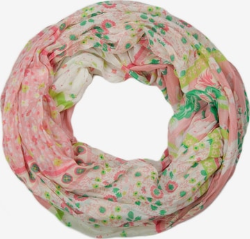 styleBREAKER Schlauchschal 'Loop mit Blumen Paisley Muster' in Pink: Vorderseite