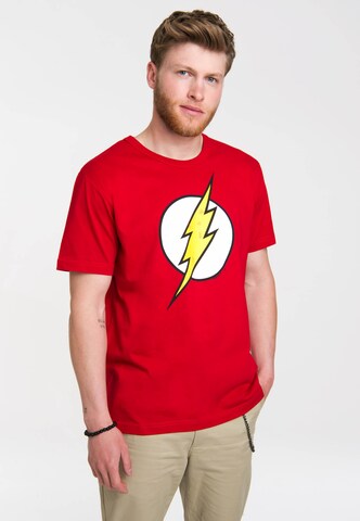 LOGOSHIRT T-Shirt "Der Rote Blitz" in Rot: predná strana