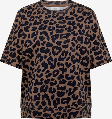 CECIL T-Shirt in Braun: Vorderseite