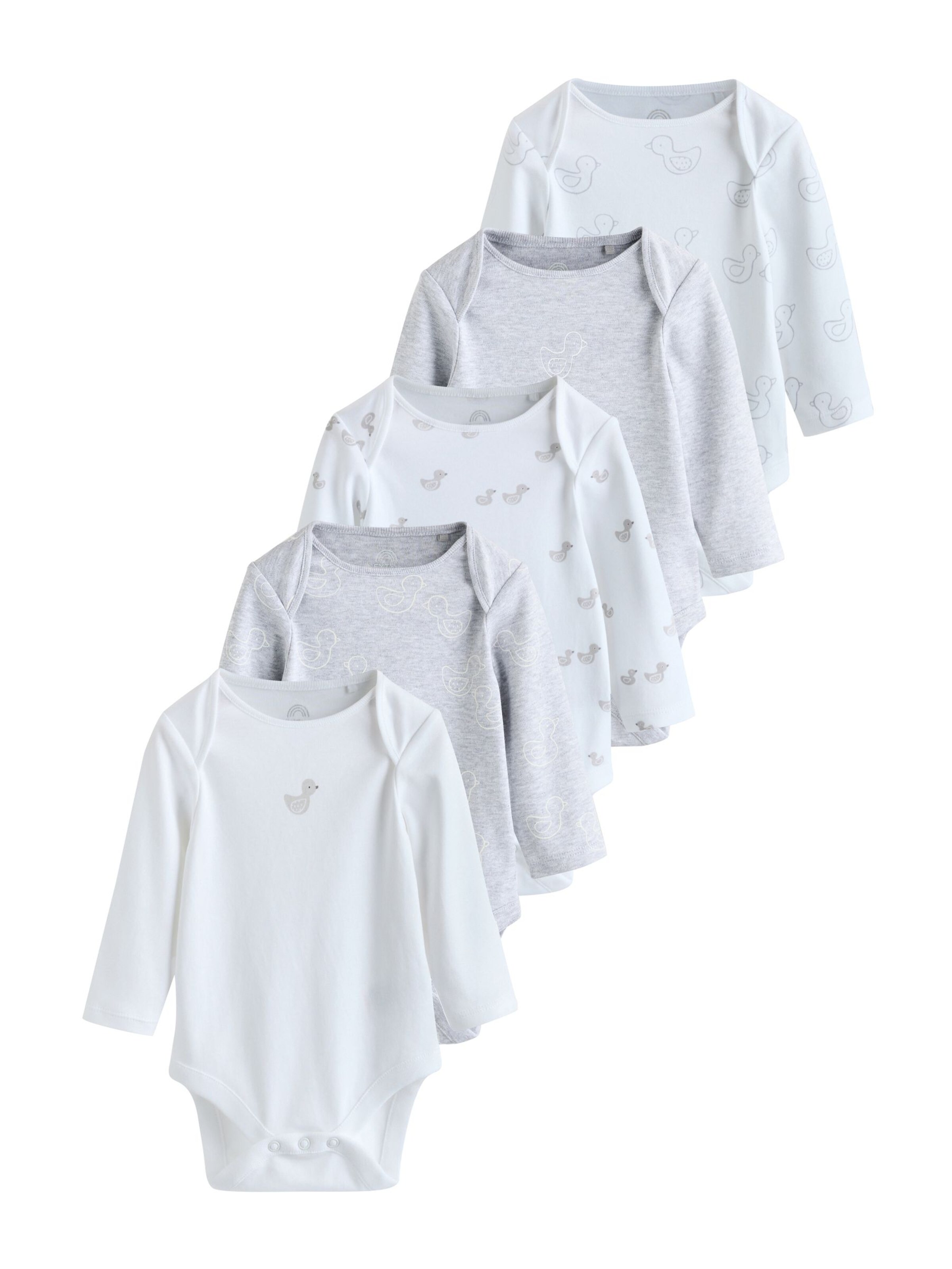 Next Ползунки/боди в Серый: спереди