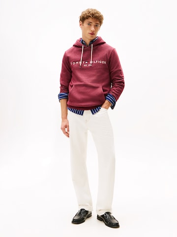 raudona TOMMY HILFIGER Standartinis modelis Megztinis be užsegimo