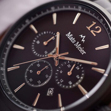 Montre à affichage analogique Mats Meier en noir