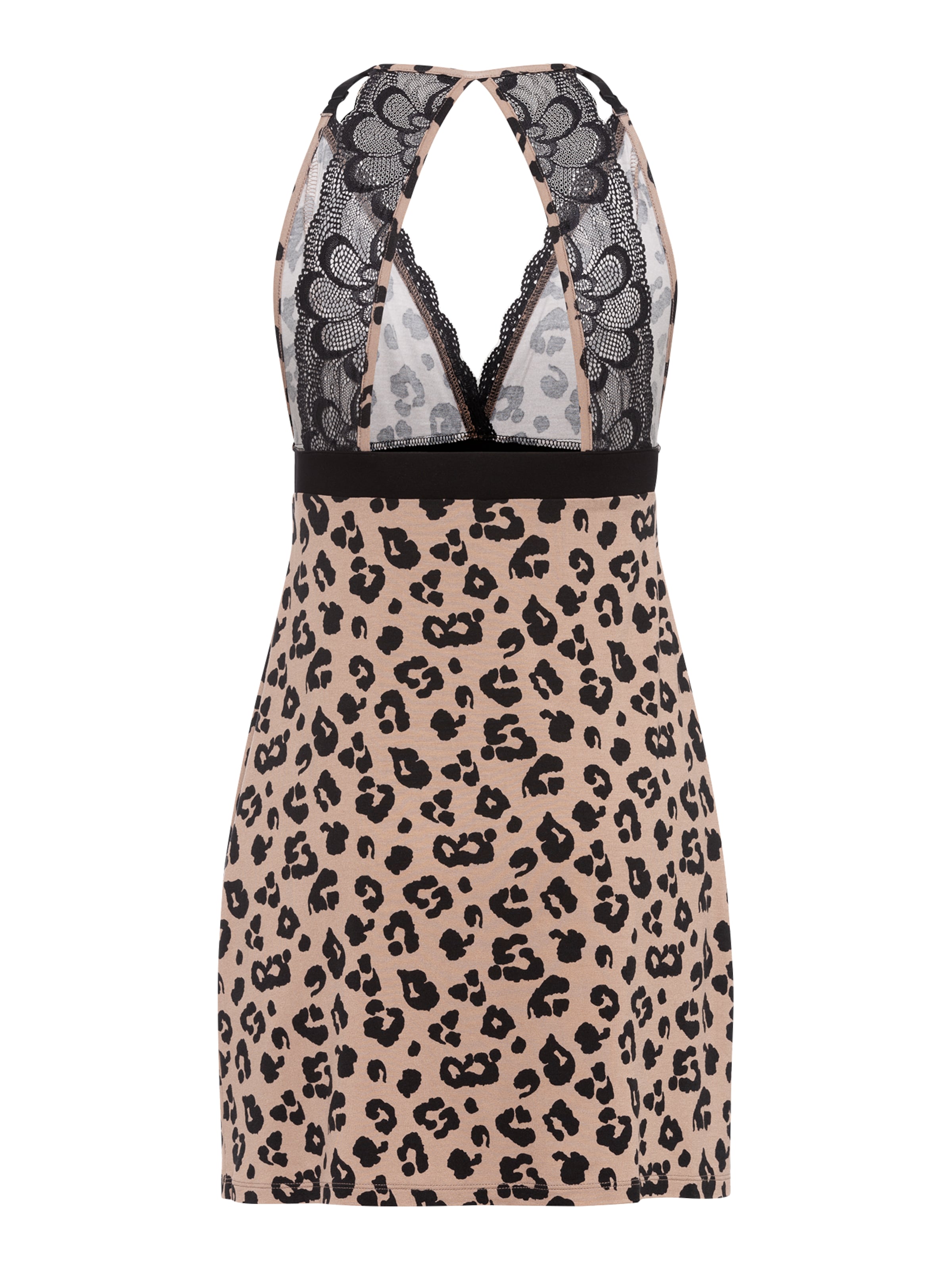 LASCANA Negligee in Brown: back