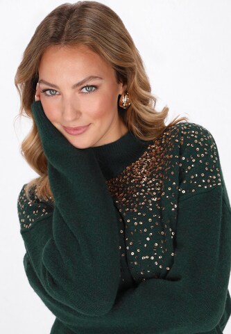 Pull-over faina en vert