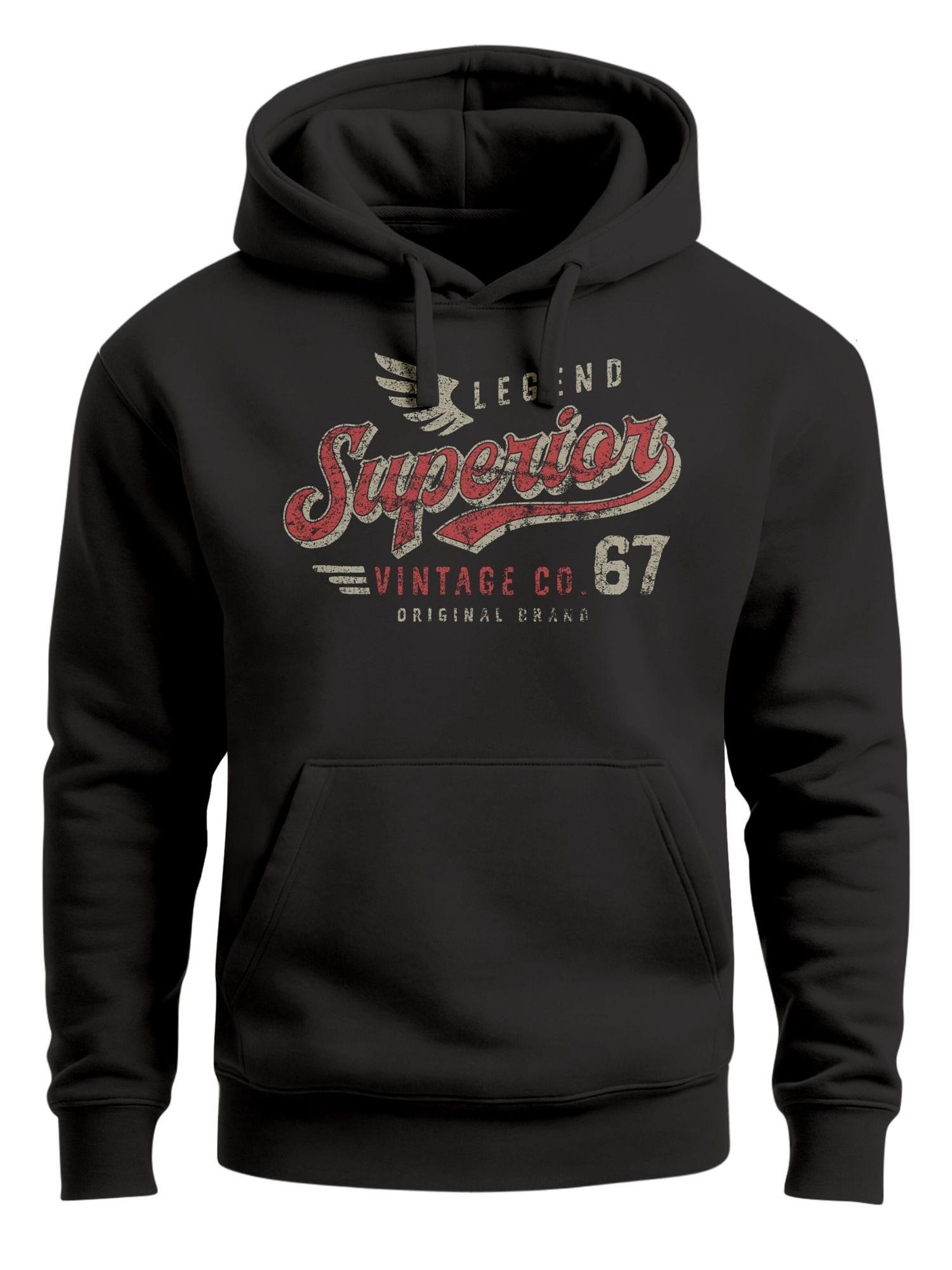 Neverless Sweatshirt 'Superior Vintage' in Black: front