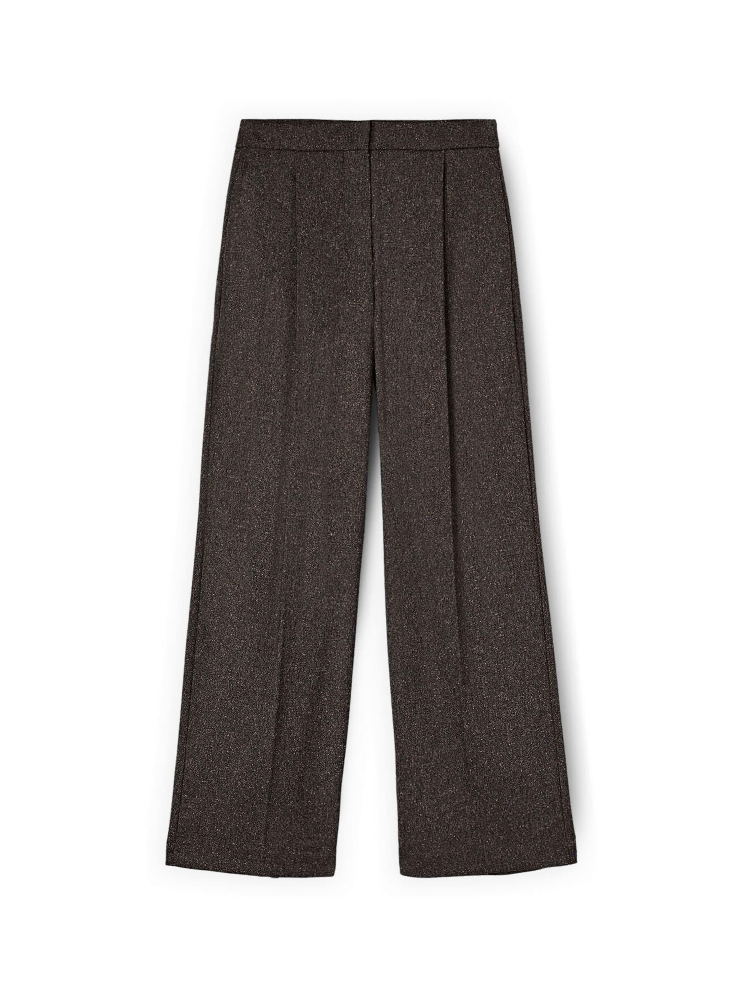 Wide Leg Pantalon MOTIVI en marron : devant