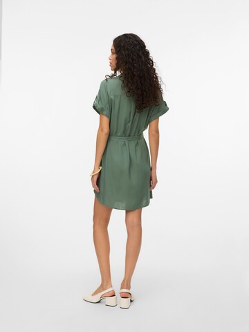VERO MODA Shirt dress 'VMBumpy' in Green