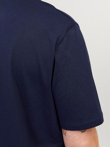 Jack & Jones Plus - Camiseta 'Paulos' en azul