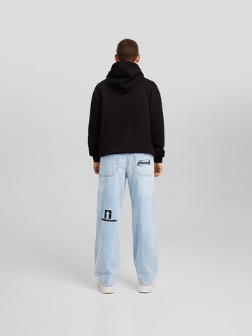 Bershka Loosefit Jeans in Blau