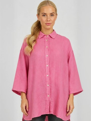 Opal Studio Shirt ' Jenna ' in Roze: voorkant
