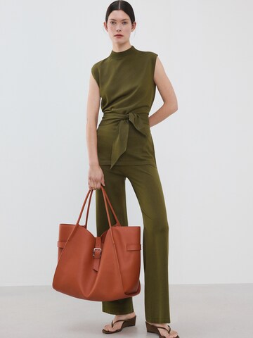 MANGO Pulóver 'OSTRICH' - zöld