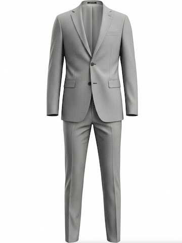 Keskin Collection Skinny Anzug 'Anzug 2 teilig Slim Fit viele Farben' in Grau: Vorderseite