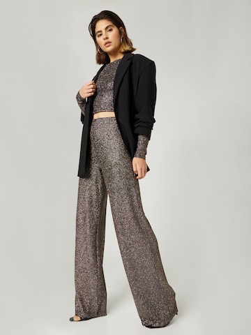 Wide leg Pantaloni 'Nicky' di Guido Maria Kretschmer Women in nero