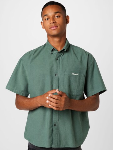 Abercrombie & Fitch Comfort fit Overhemd in Groen: voorkant