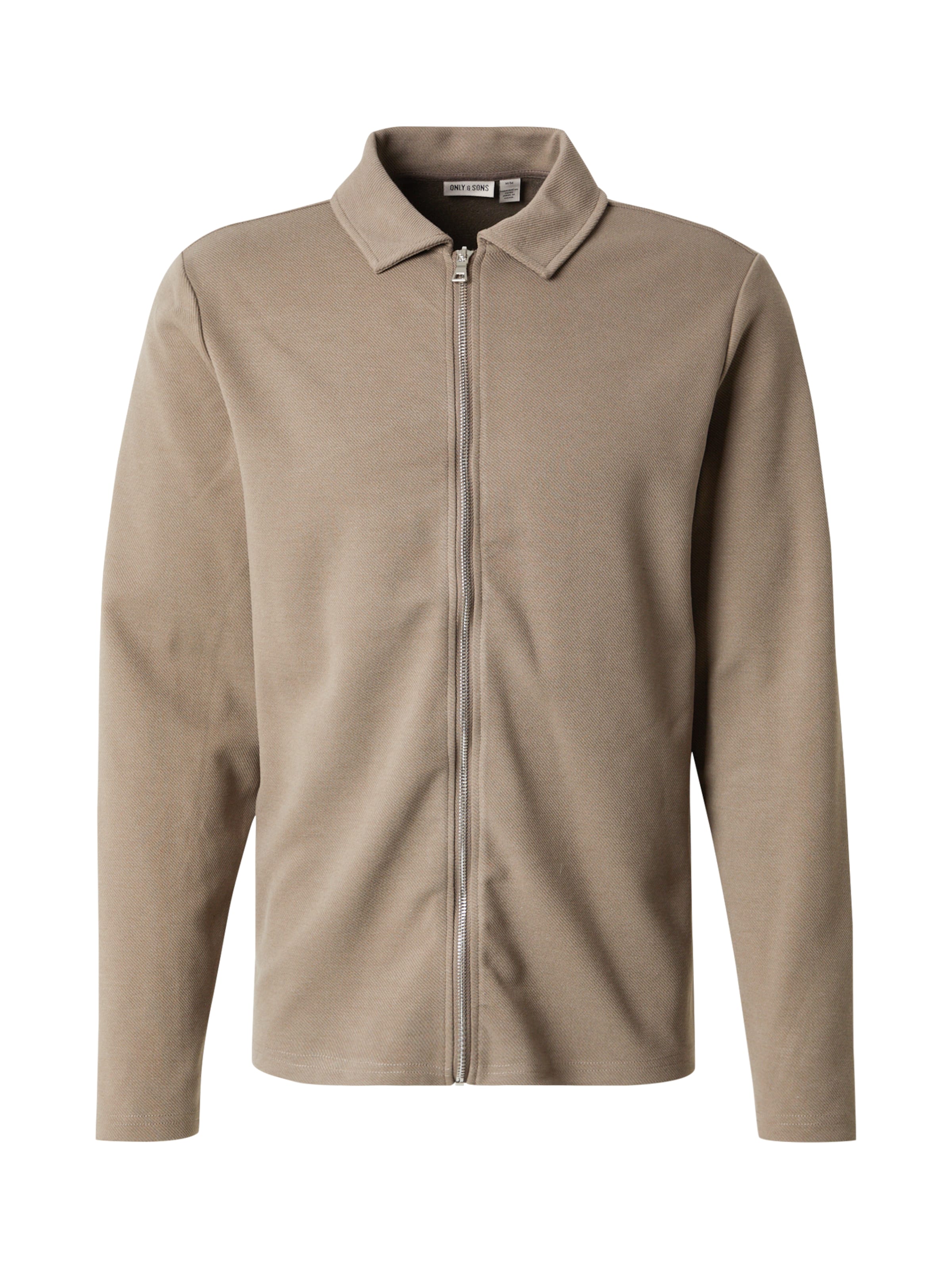 Only & Sons Ζακέτα φούτερ 'ONSNEWKODYL' σε καφέ: μπροστά