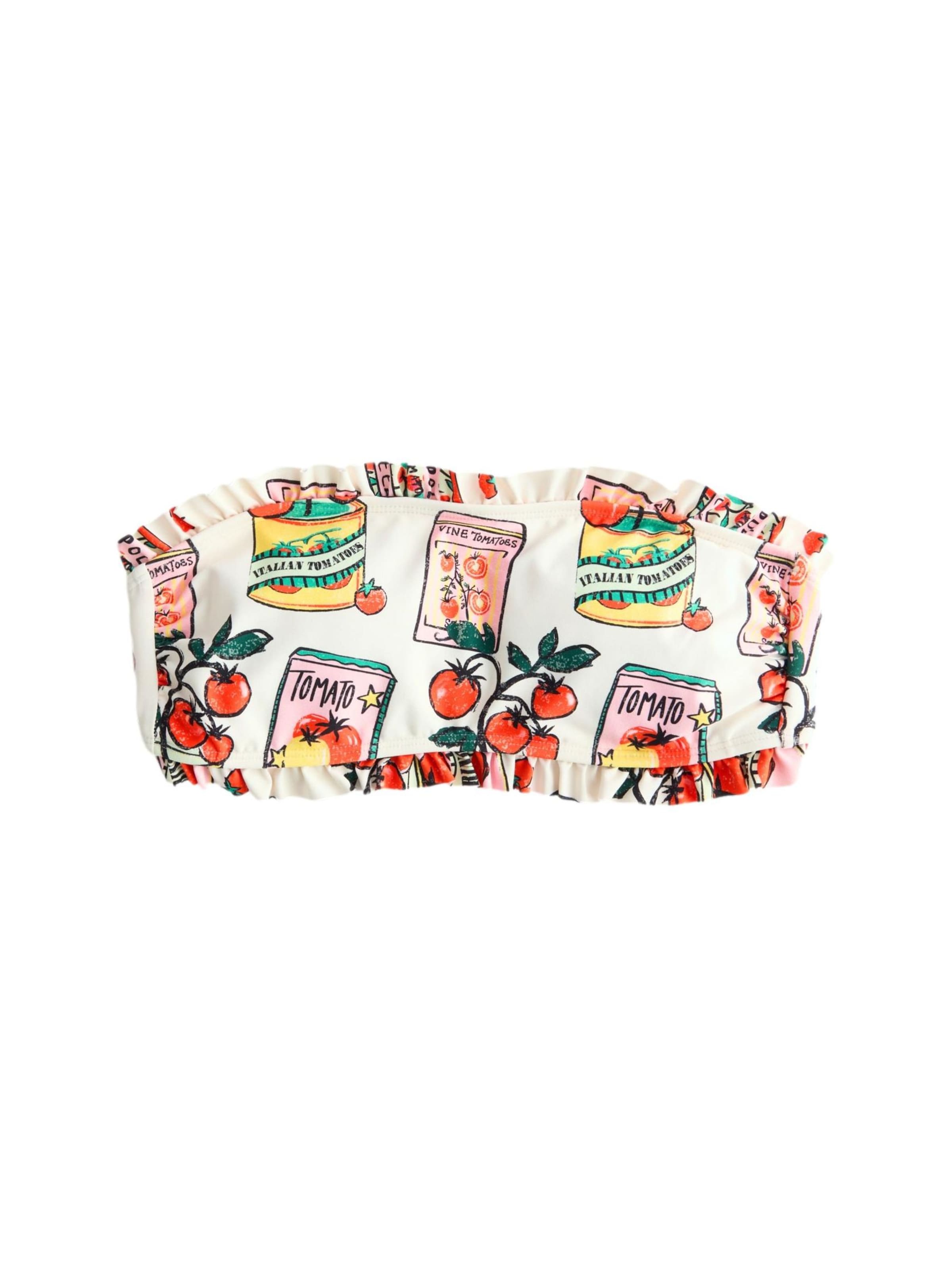 Next Bez ramienok Bikinový top - Biela: predná strana