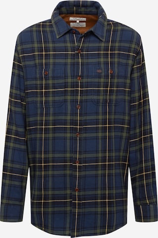Nudie Jeans Co Button Up Shirt 'Filip' in Blue: front