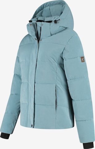 Travelin Winterjas 'Norra' in Blauw: voorkant