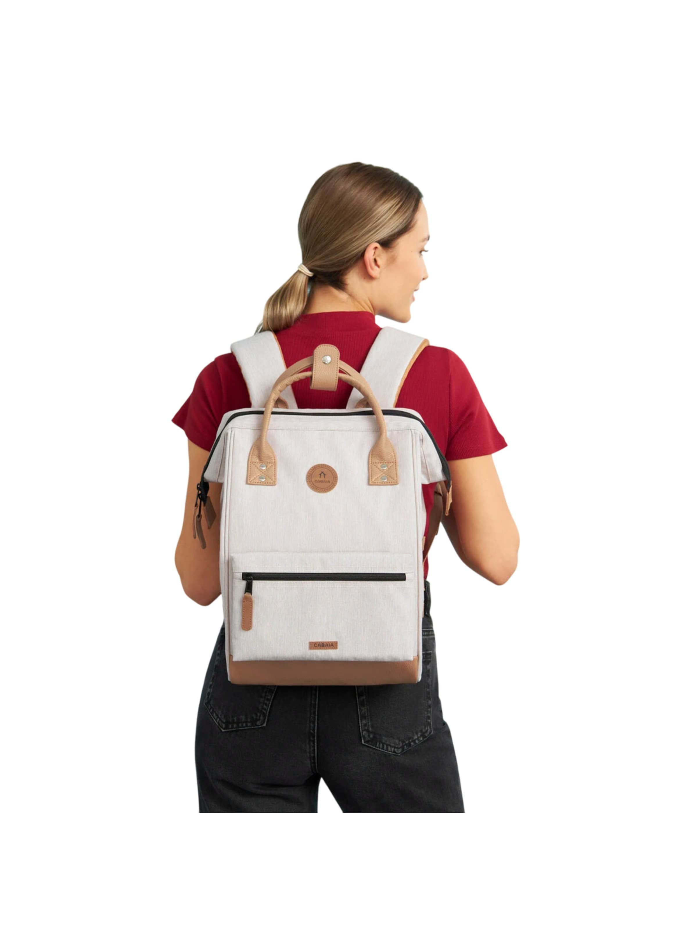 Cabaia Backpack 'Arequipa M' in Beige