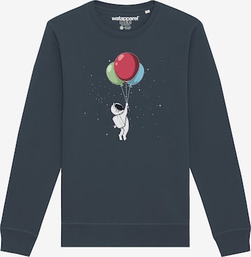 Sweat-shirt ' Little Balloon Astronaut ' Watapparel en gris : devant