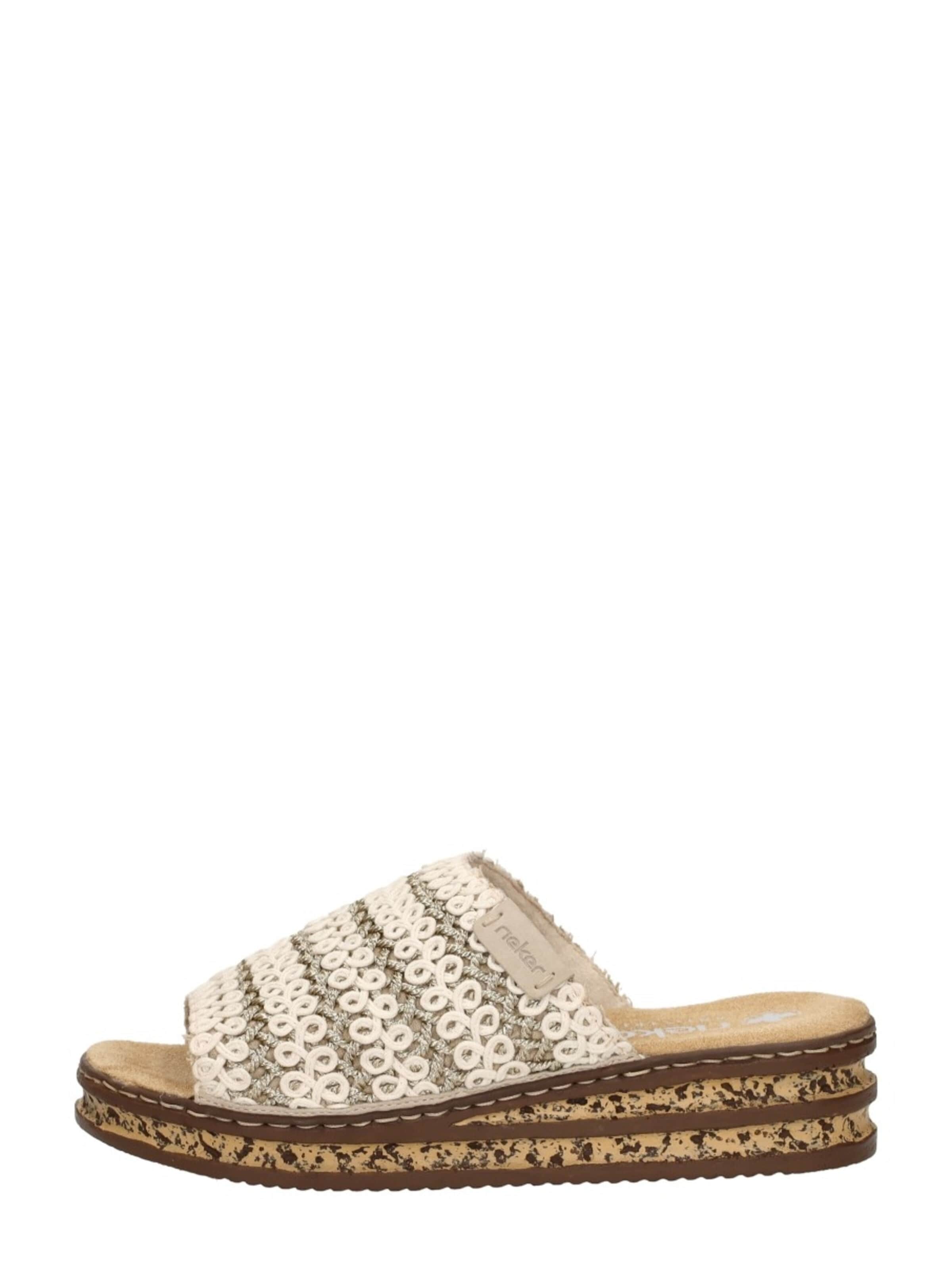 Mule 'Open Teen' Rieker en beige