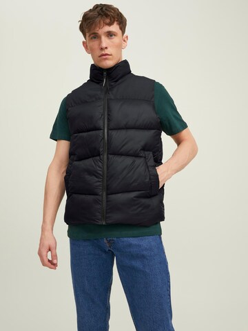 Gilet 'JJChili' JACK & JONES en noir : devant