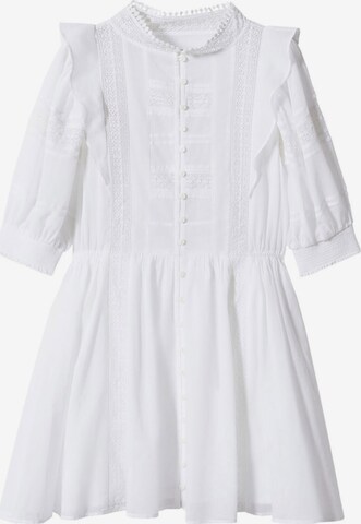 Robe-chemise 'Tresi' MANGO en blanc : devant