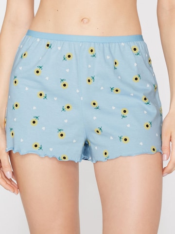 Tezenis Pajama Pants in Blue: front