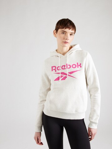 Reebok - Sweatshirt de desporto 'IDENTITY' em branco: frente