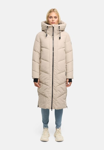 MARIKOO Wintermantel 'Nadaree XVI' in Beige: Vorderseite