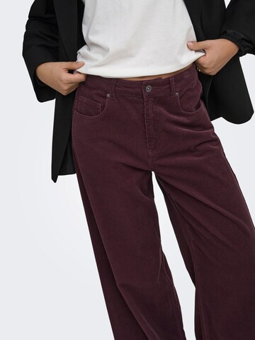 ONLY - Pierna ancha Pantalón 'NESSA' en rojo