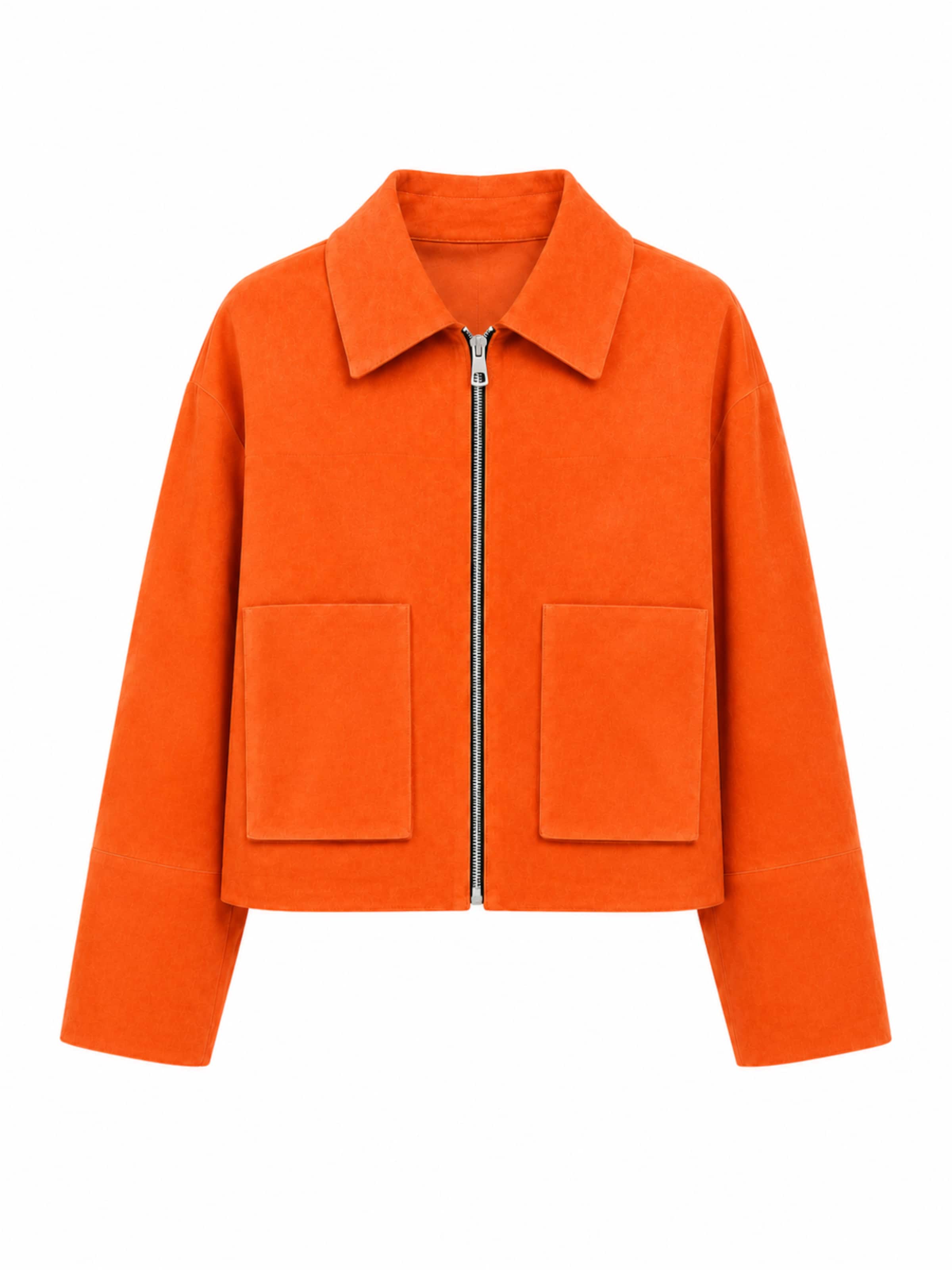 Mouflon Between-Season Jacket 'Nova' in Orange: front