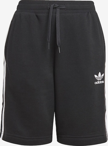 ADIDAS ORIGINALS - Regular Calças 'Adicolor' em preto: frente