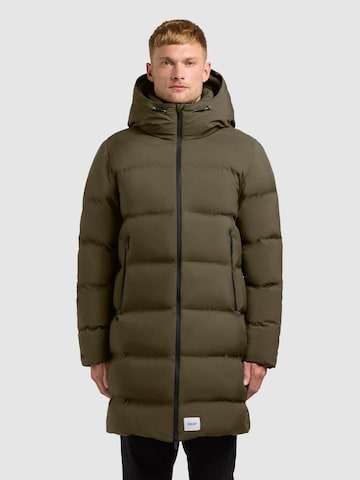 Manteau d’hiver 'CAIUS3' khujo en vert : devant