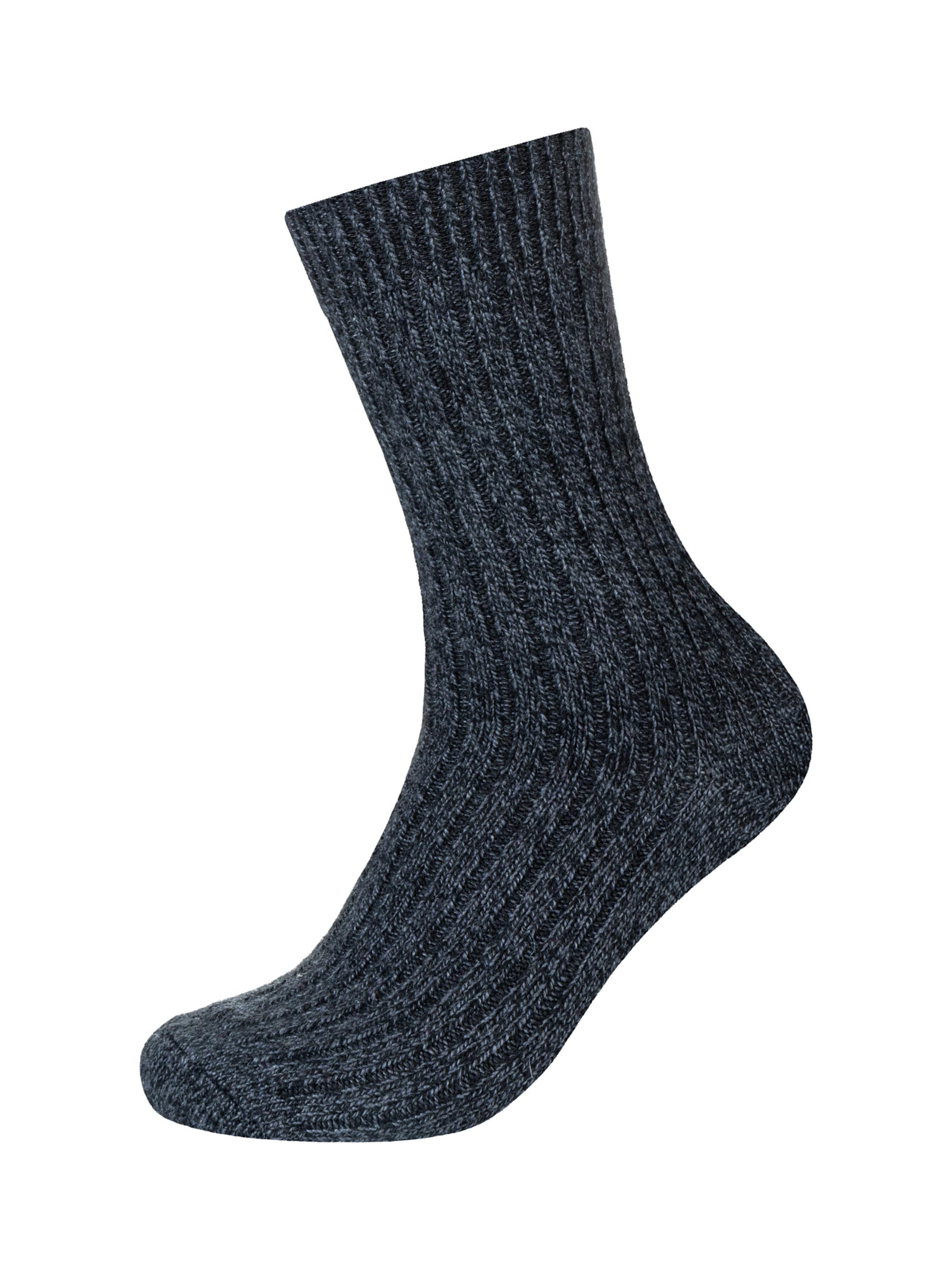 camano Socken in Schwarz: Vorderseite