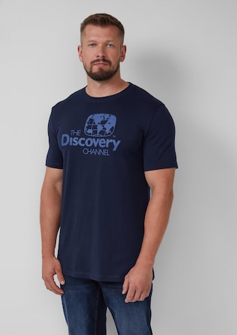s.Oliver Men Tall Sizes T-Shirt in Blau: Vorderseite