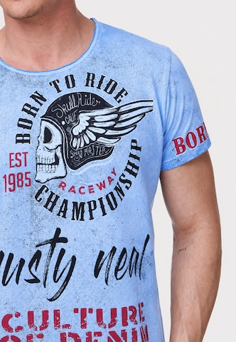 Rusty Neal T-Shirt in Blau