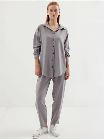 Bigdart - Calças de fato em cinzento: frente