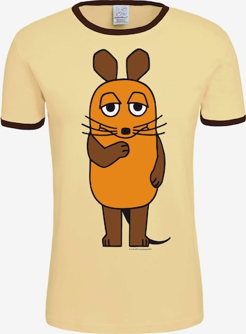 LOGOSHIRT Shirt in Geel: voorkant