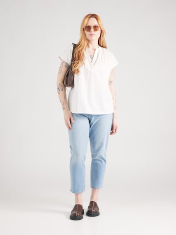 Camicia da donna di ONLY Carmakoma in bianco