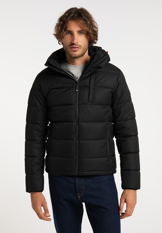 ALEKO Winter Jacket in Black: front