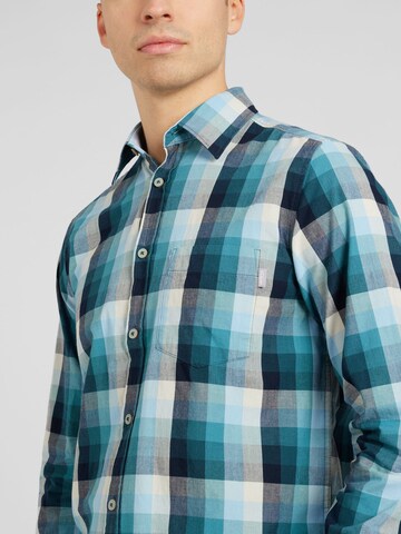 s.Oliver Regular fit Button Up Shirt in Blue