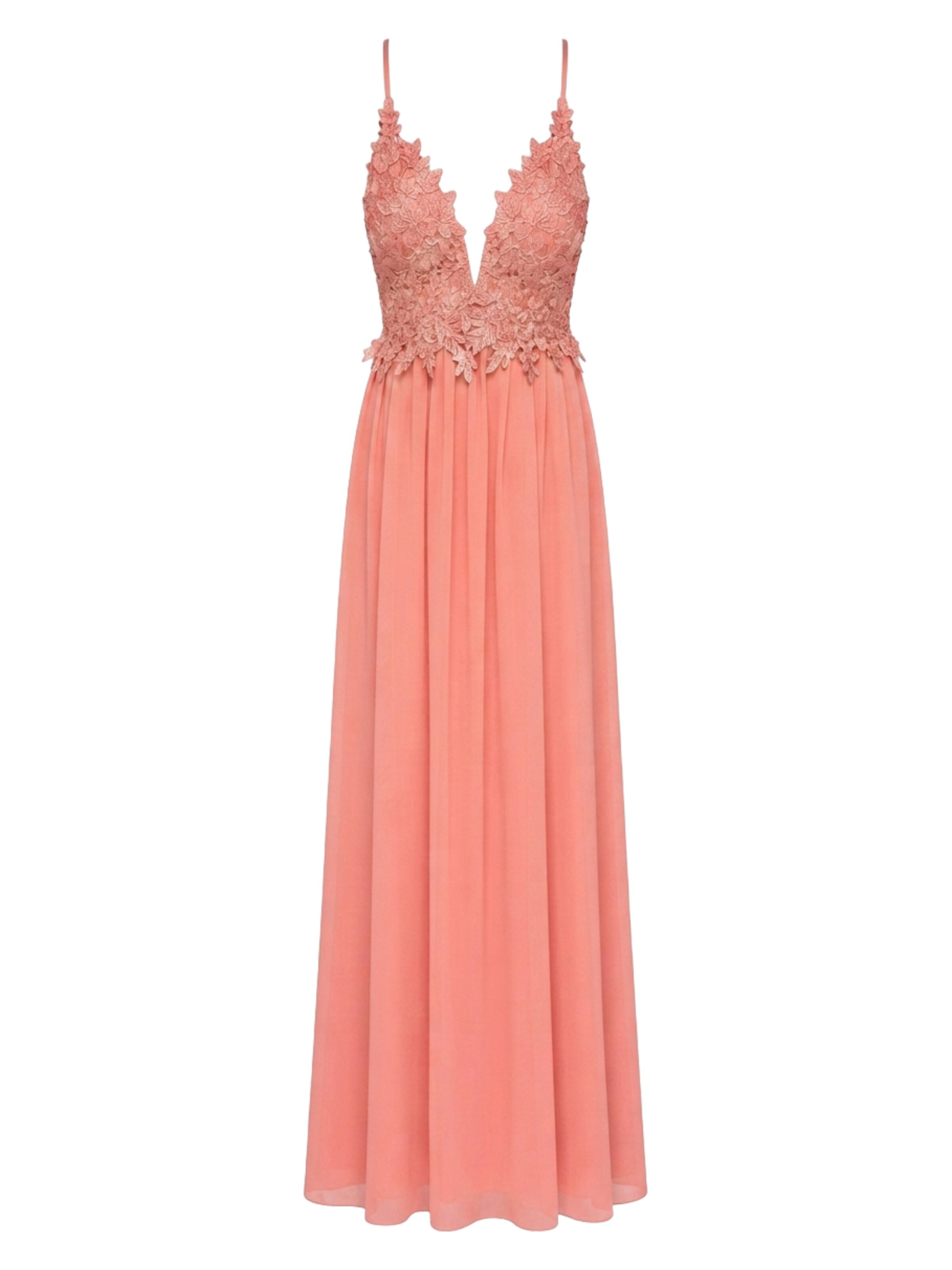 Ombre - Vestido de noche en naranja: frente