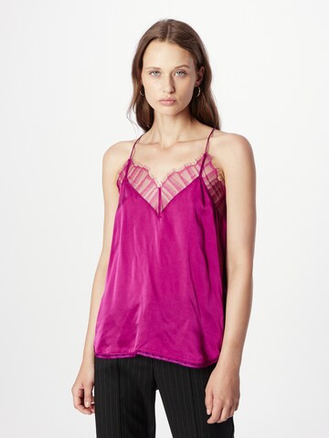 IRO Blouse 'BERWYN' in Roze: voorkant