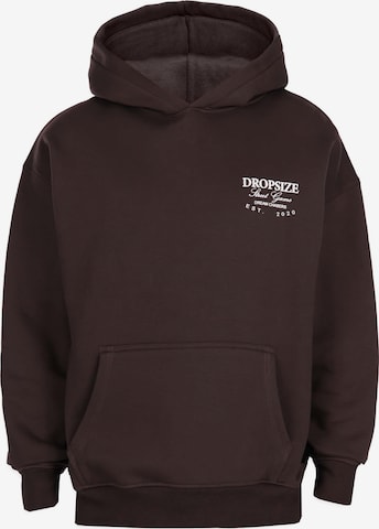 Sweat-shirt 'Success' Dropsize en marron : devant