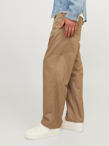 JACK & JONES Loosefit Nadrág 'JPSTALEX' - bézs