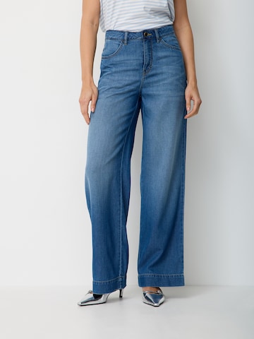 PADDOCKS Wide leg Jeans 'Marlene' in Blue: front