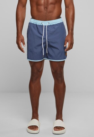 Urban Classics Zwemshorts in Blauw: voorkant